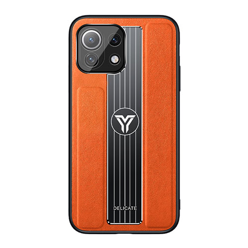 Ultra-thin Silicone Gel Soft Case Cover C02 for Xiaomi Mi 11 Lite 4G Orange
