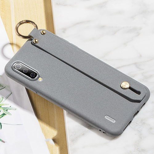 Ultra-thin Silicone Gel Soft Case Cover C02 for Xiaomi Mi A3 Gray
