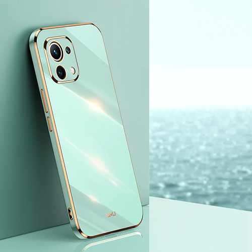 Ultra-thin Silicone Gel Soft Case Cover C03 for Xiaomi Mi 11 5G Green