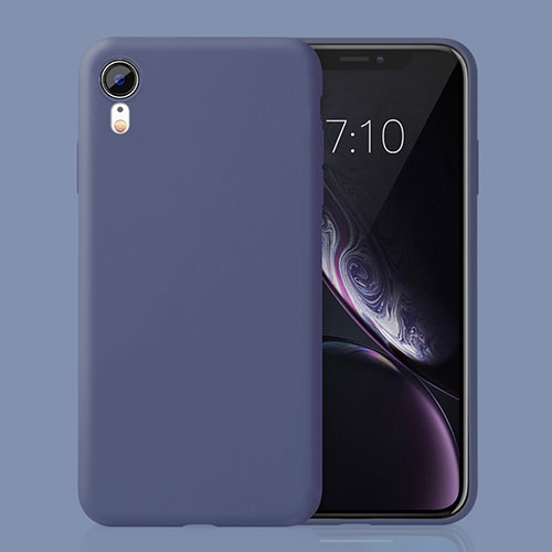 Ultra-thin Silicone Gel Soft Case Cover HC01 for Apple iPhone XR Blue