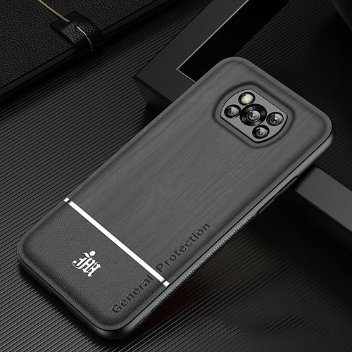Ultra-thin Silicone Gel Soft Case Cover JM1 for Xiaomi Poco X3 NFC Black