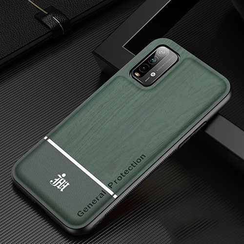 Ultra-thin Silicone Gel Soft Case Cover JM1 for Xiaomi Redmi 9T 4G Green