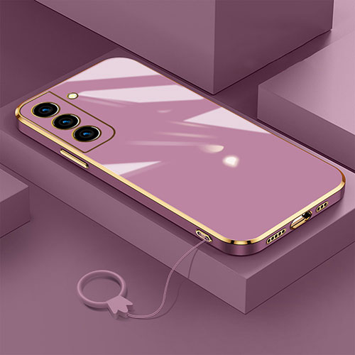 Ultra-thin Silicone Gel Soft Case Cover M01 for Samsung Galaxy S21 5G Purple