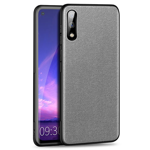 Ultra-thin Silicone Gel Soft Case Cover S01 for Huawei Enjoy 10 Gray