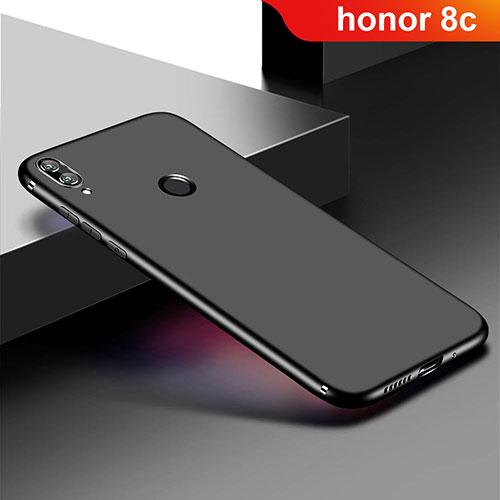 Ultra-thin Silicone Gel Soft Case Cover S01 for Huawei Honor Play 8C Black