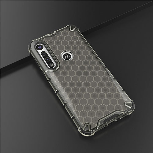 Ultra-thin Silicone Gel Soft Case Cover S01 for Motorola Moto G8 Play Black