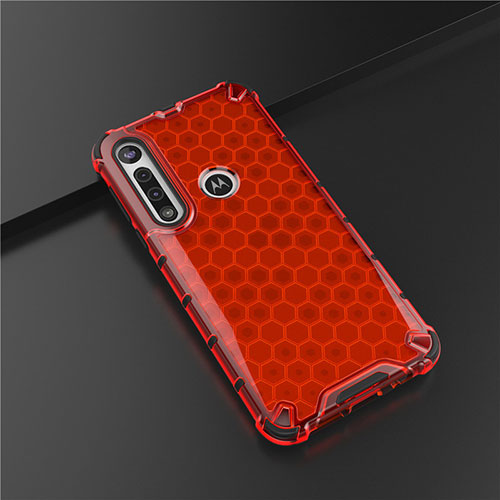 Ultra-thin Silicone Gel Soft Case Cover S01 for Motorola Moto G8 Play Red