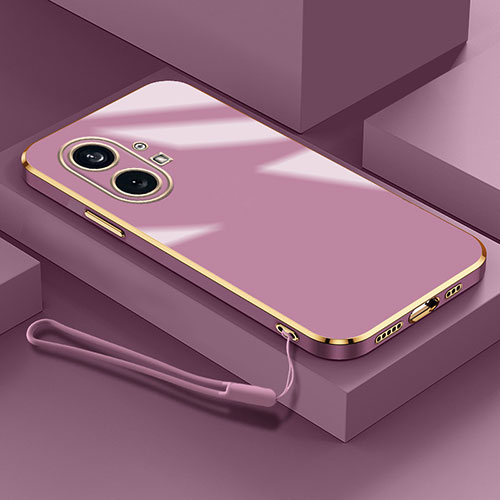 Ultra-thin Silicone Gel Soft Case Cover S01 for Nothing Phone 1 Purple