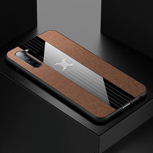Ultra-thin Silicone Gel Soft Case Cover S01 for Oppo Find X2 Lite Brown