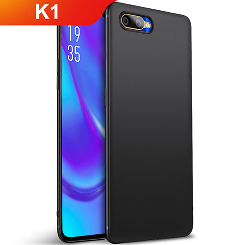 Ultra-thin Silicone Gel Soft Case Cover S01 for Oppo K1 Black