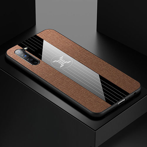 Ultra-thin Silicone Gel Soft Case Cover S01 for Oppo K7 5G Brown