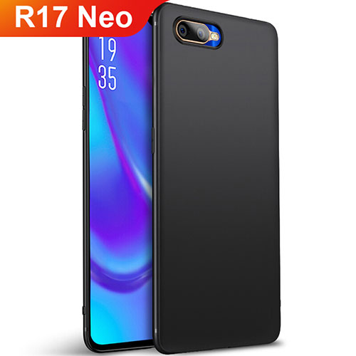 Ultra-thin Silicone Gel Soft Case Cover S01 for Oppo R17 Neo Black