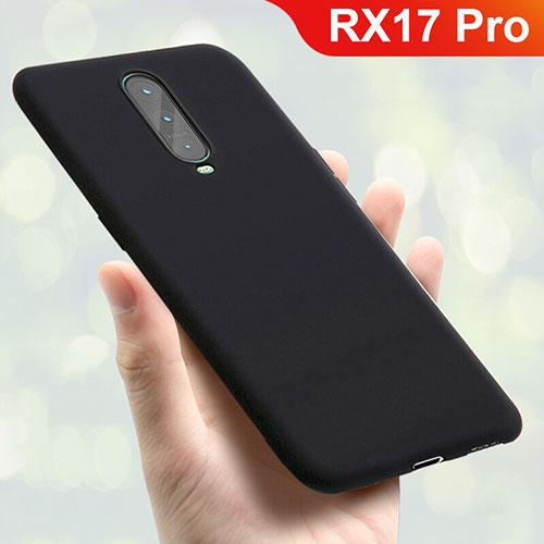 Ultra-thin Silicone Gel Soft Case Cover S01 for Oppo RX17 Pro Black