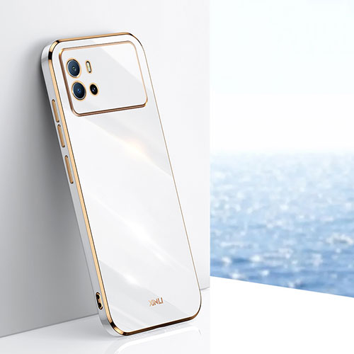 Ultra-thin Silicone Gel Soft Case Cover S01 for Vivo iQOO 9 Pro 5G White