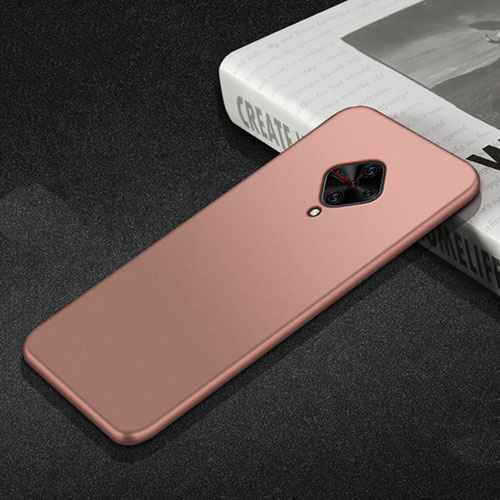 Ultra-thin Silicone Gel Soft Case Cover S01 for Vivo X50 Lite Rose Gold