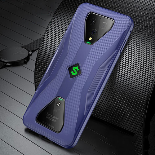 Ultra-thin Silicone Gel Soft Case Cover S01 for Xiaomi Black Shark 3 Blue