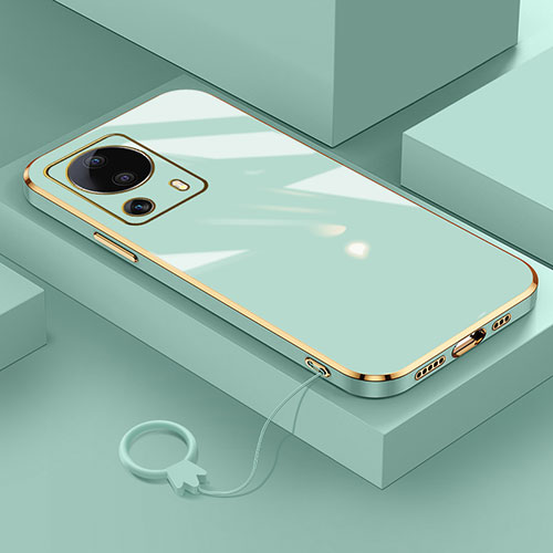 Ultra-thin Silicone Gel Soft Case Cover S01 for Xiaomi Mi 13 Lite 5G Green