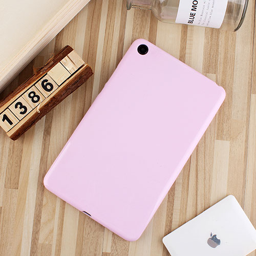 Ultra-thin Silicone Gel Soft Case Cover S01 for Xiaomi Mi Pad 4 Pink