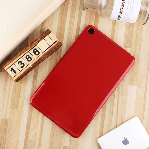 Ultra-thin Silicone Gel Soft Case Cover S01 for Xiaomi Mi Pad 4 Red