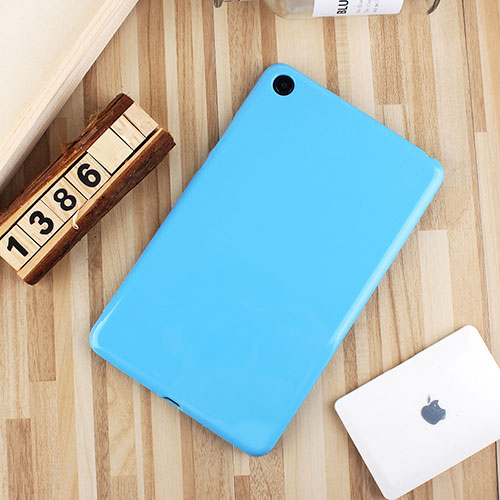 Ultra-thin Silicone Gel Soft Case Cover S01 for Xiaomi Mi Pad 4 Sky Blue