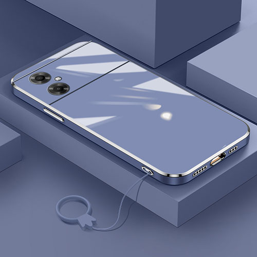 Ultra-thin Silicone Gel Soft Case Cover S01 for Xiaomi Redmi Note 11R 5G Lavender Gray