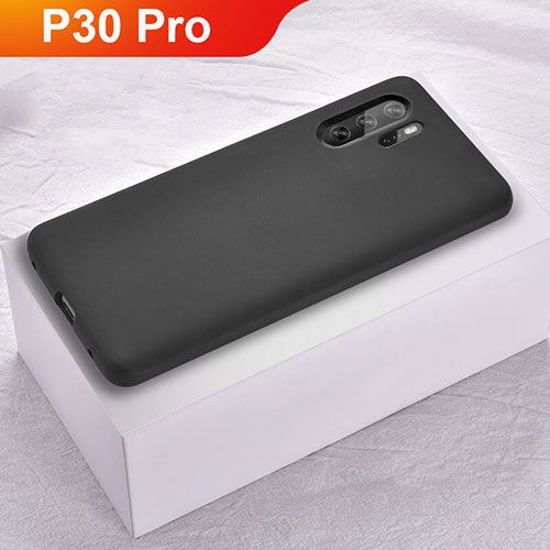 Ultra-thin Silicone Gel Soft Case Cover S02 for Huawei P30 Pro Black