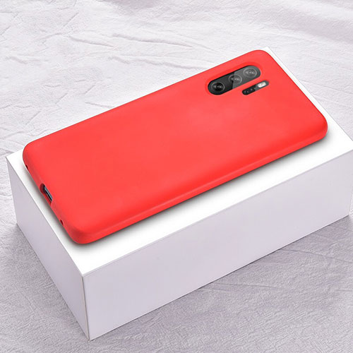 Ultra-thin Silicone Gel Soft Case Cover S02 for Huawei P30 Pro Red