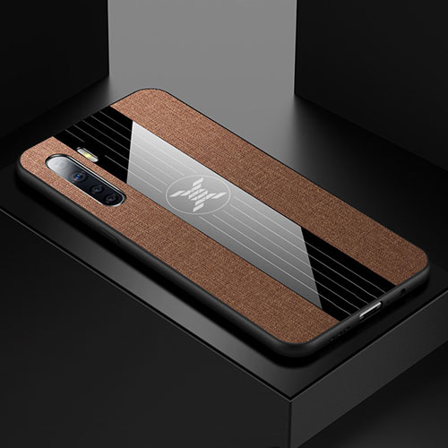 Ultra-thin Silicone Gel Soft Case Cover S02 for Oppo A91 Brown