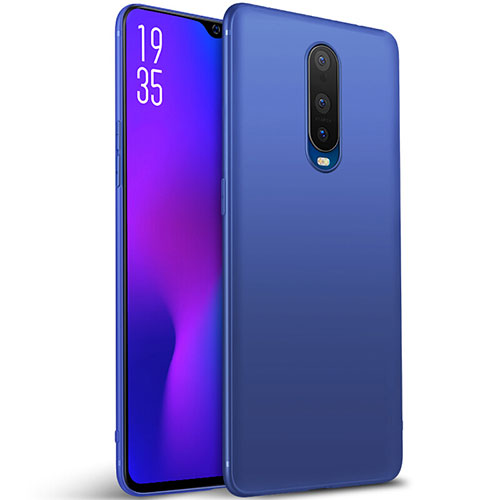 Ultra-thin Silicone Gel Soft Case Cover S02 for Oppo RX17 Pro Blue