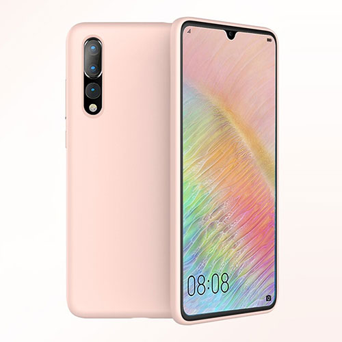Ultra-thin Silicone Gel Soft Case Cover S03 for Huawei P20 Pro Rose Gold