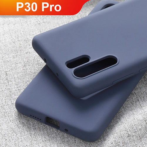 Ultra-thin Silicone Gel Soft Case Cover S03 for Huawei P30 Pro Blue