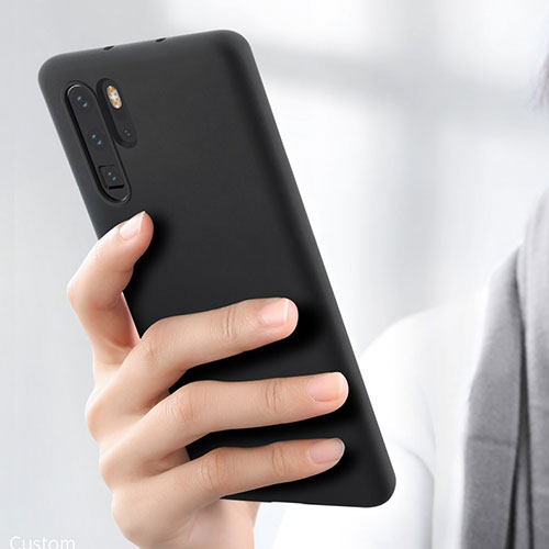 Ultra-thin Silicone Gel Soft Case Cover S03 for Huawei P30 Pro New Edition Black