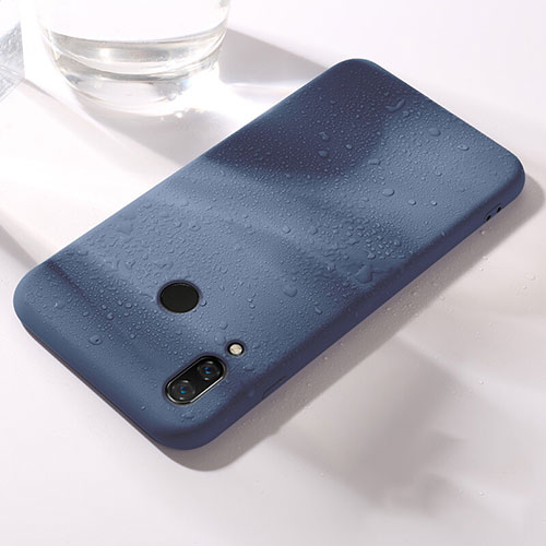 Ultra-thin Silicone Gel Soft Case Cover S05 for Huawei Honor V10 Lite Blue