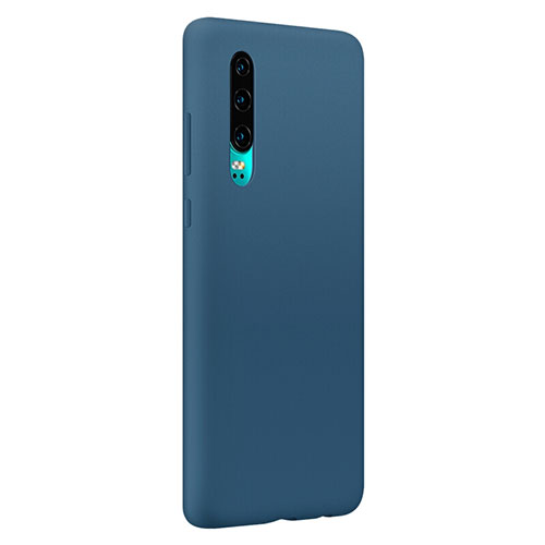 Ultra-thin Silicone Gel Soft Case Cover S05 for Huawei P30 Blue