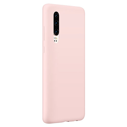 Ultra-thin Silicone Gel Soft Case Cover S05 for Huawei P30 Pink