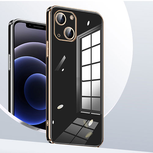 Ultra-thin Silicone Gel Soft Case Cover S06 for Apple iPhone 13 Black