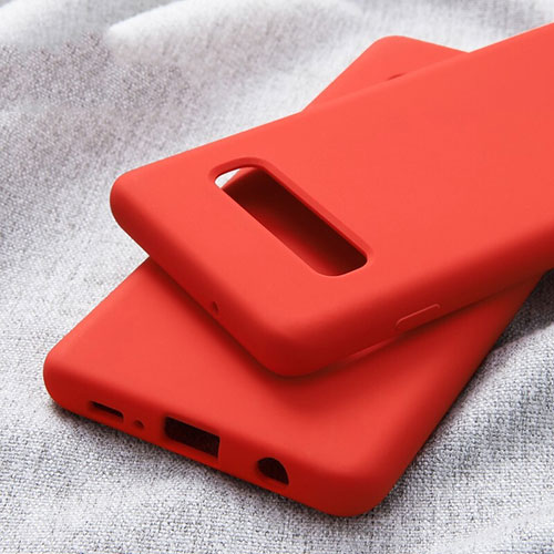 Ultra-thin Silicone Gel Soft Case Cover U01 for Samsung Galaxy S10 Red