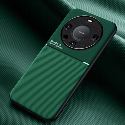 Ultra-thin Silicone Gel Soft Case Cover with Magnetic for Huawei Mate 60 Pro Green