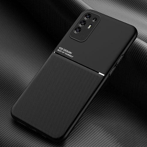 Ultra-thin Silicone Gel Soft Case Cover with Magnetic for Oppo F19 Pro+ Plus 5G Black