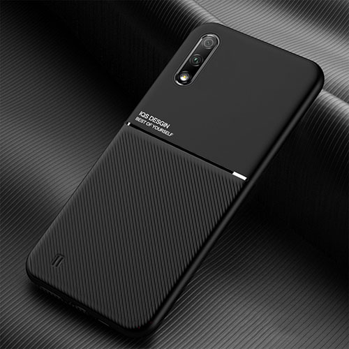 Ultra-thin Silicone Gel Soft Case Cover with Magnetic for Samsung Galaxy A01 SM-A015 Black