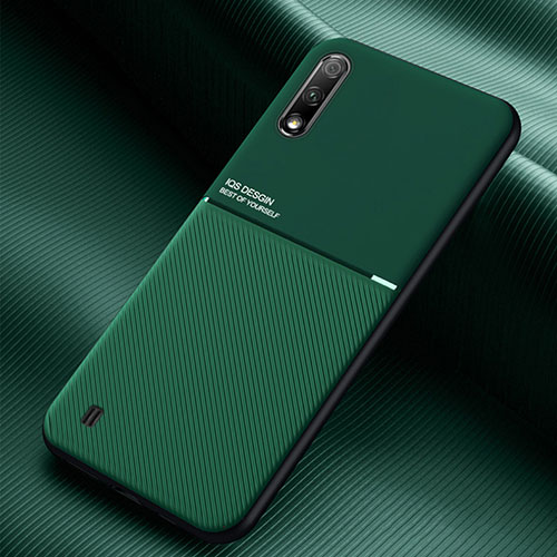 Ultra-thin Silicone Gel Soft Case Cover with Magnetic for Samsung Galaxy A01 SM-A015 Green