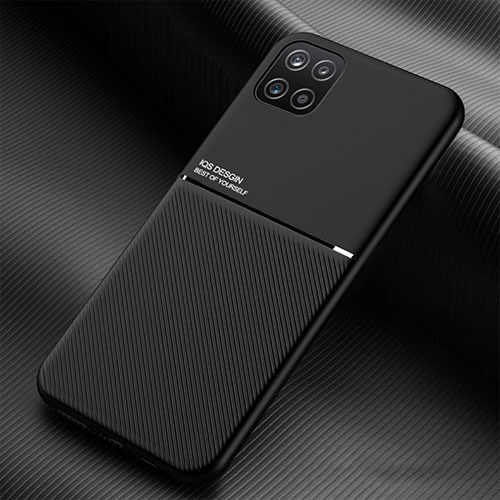 Ultra-thin Silicone Gel Soft Case Cover with Magnetic for Samsung Galaxy A22 5G Black