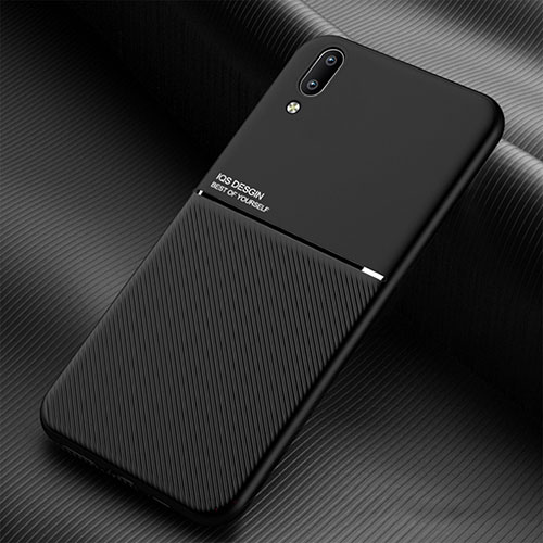 Ultra-thin Silicone Gel Soft Case Cover with Magnetic for Samsung Galaxy M02 Black