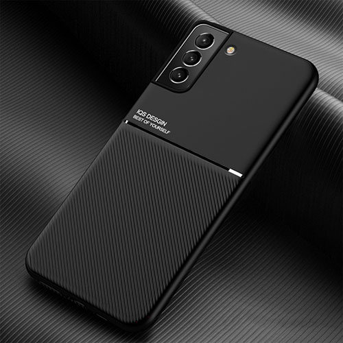 Ultra-thin Silicone Gel Soft Case Cover with Magnetic for Samsung Galaxy S21 Plus 5G Black