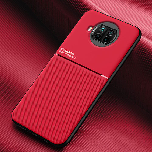 Ultra-thin Silicone Gel Soft Case Cover with Magnetic for Xiaomi Mi 10T Lite 5G Red