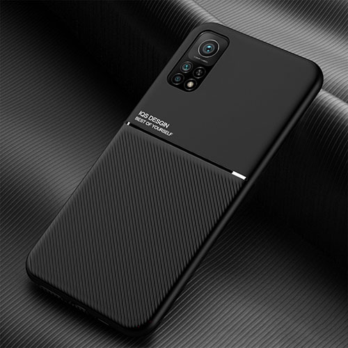 Ultra-thin Silicone Gel Soft Case Cover with Magnetic for Xiaomi Mi 10T Pro 5G Black