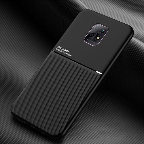 Ultra-thin Silicone Gel Soft Case Cover with Magnetic for Xiaomi Redmi 10X 5G Black