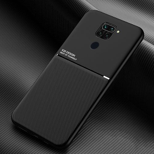 Ultra-thin Silicone Gel Soft Case Cover with Magnetic for Xiaomi Redmi Note 9 Black