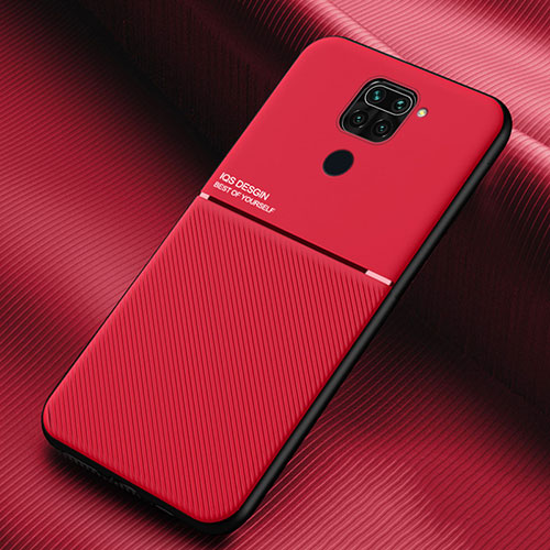 Ultra-thin Silicone Gel Soft Case Cover with Magnetic for Xiaomi Redmi Note 9 Red