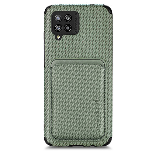 Ultra-thin Silicone Gel Soft Case Cover with Magnetic S02D for Samsung Galaxy A42 5G Green
